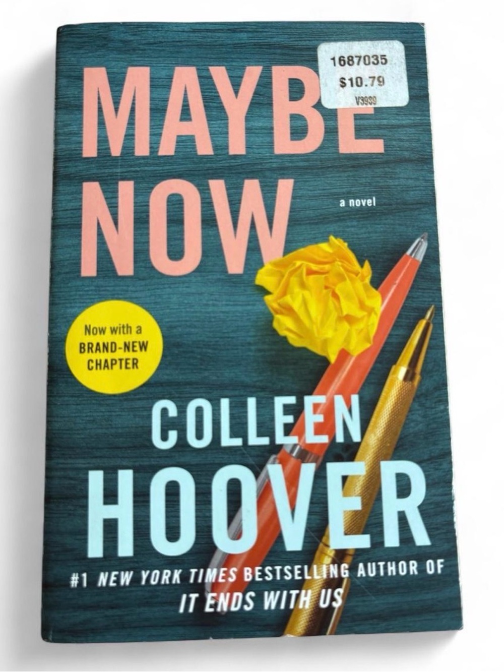 Maybe Now Paperback Novel - Teal Cover